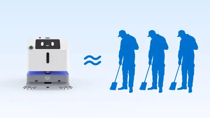 S100 Pro M commercial cleaning robot offering labor cost savings, energy reduction, and rapid ROI